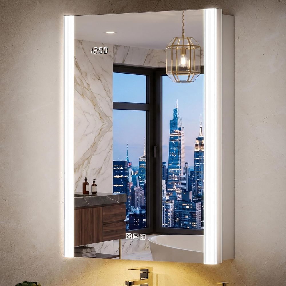 Smart Home Or Smart Home - 20x32 Lighted Medicine Cabinet Mirror with