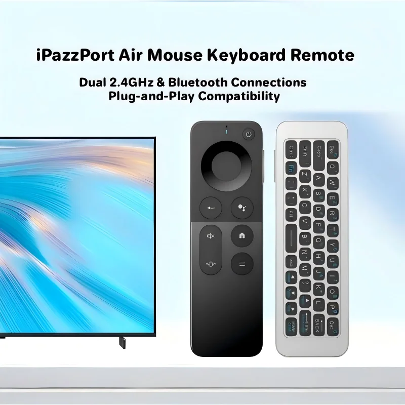Smart Home Keyboard - IPazzPort 2.4G & Bluetooth Mini Wireless