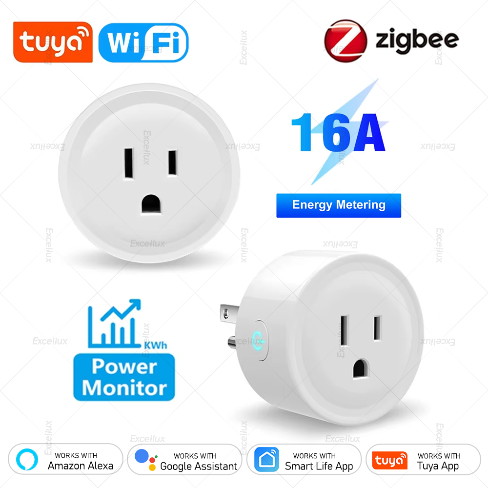 Wifi Smart Plug - Tuya 16A Smart Plug Zigbee WiFi