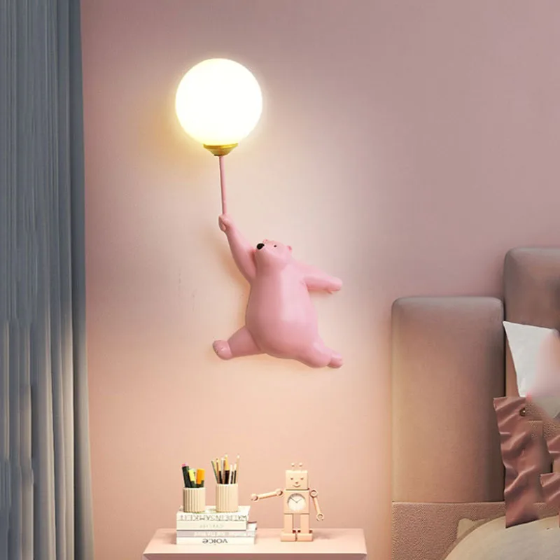 Smart Baby Night Light - Cartoon Polar Bear LED Sconce Light
