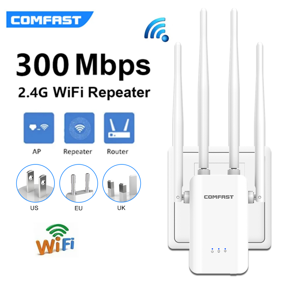 Smart Home Router - 2.4G Không Dây 300Mbps Repeater Với