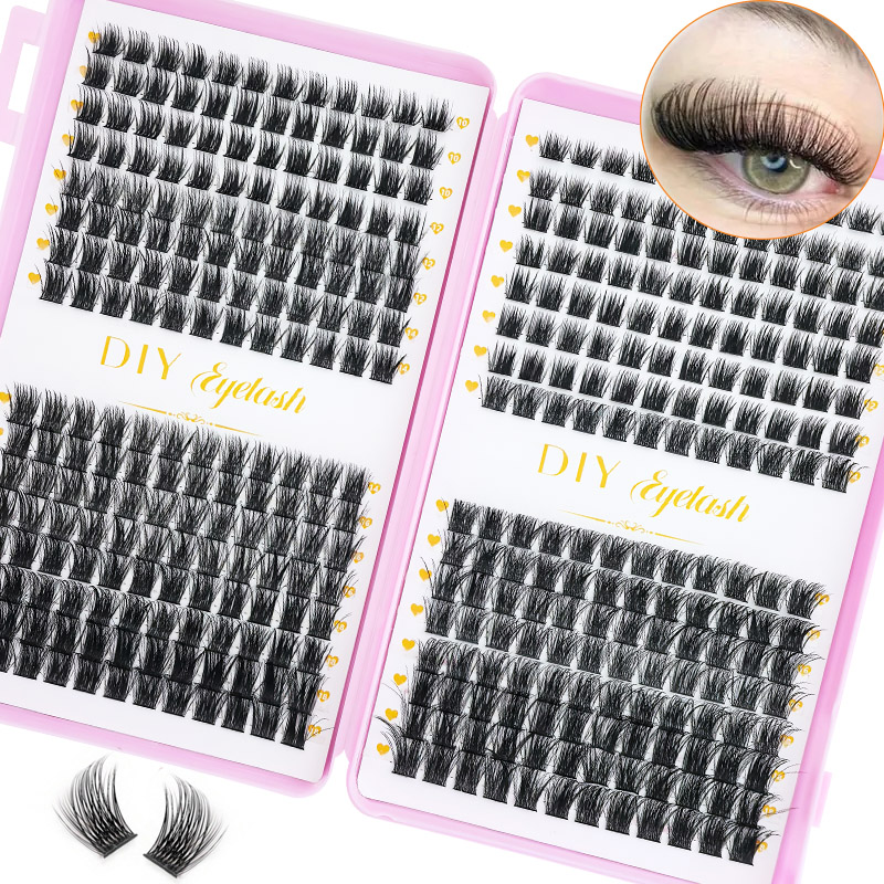 Smart Home Utilities - 384PCS Eyelash Extension Book (with D-Curl