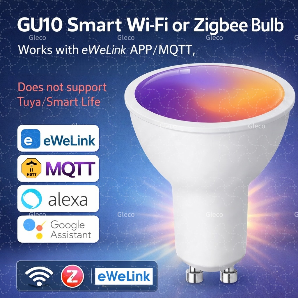 Smart Home Tablet - Ewelink GU10 Zigbee LED Bulbs Wifi