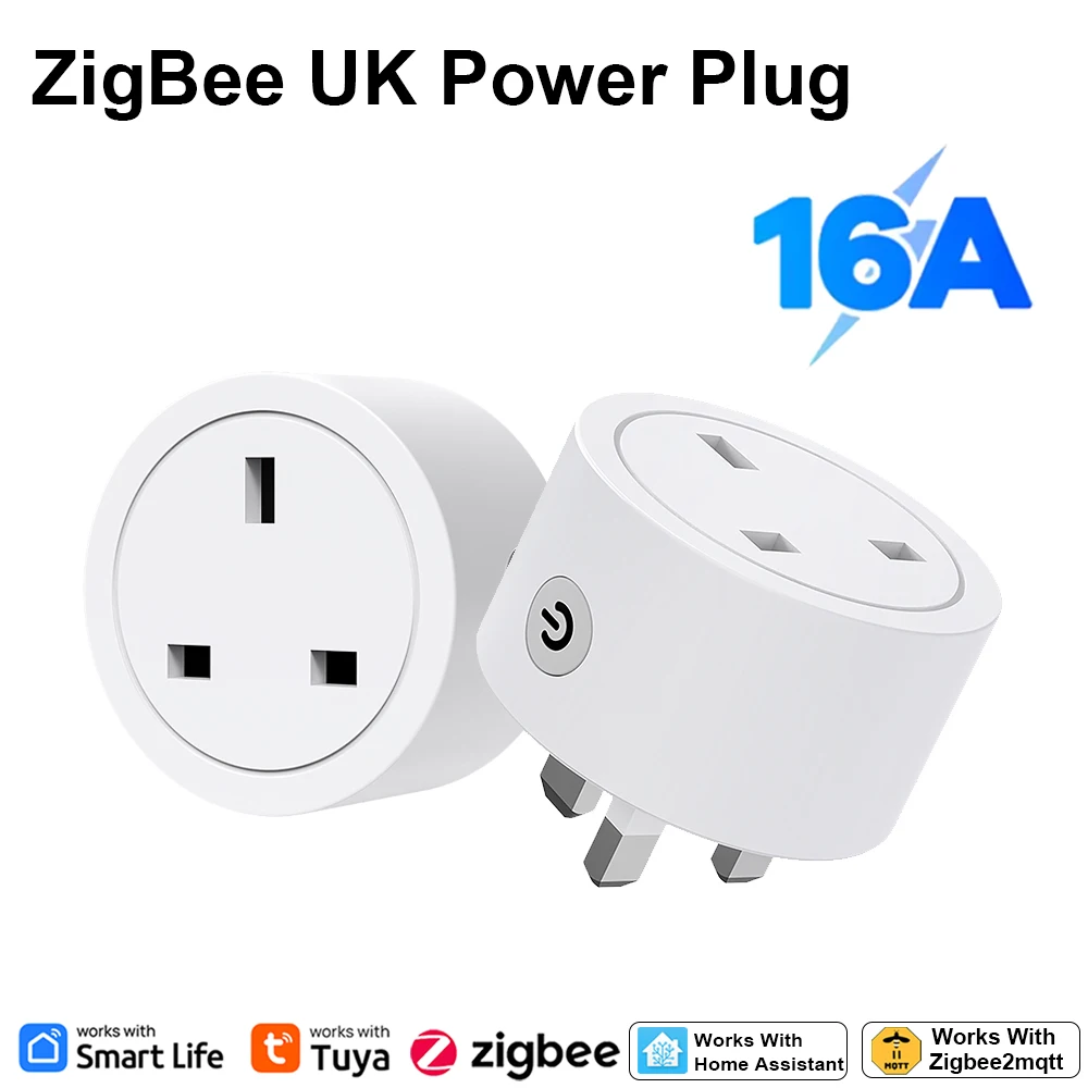 Smart Home Alexa - Zigbee Smart Plug 16A UK Socket