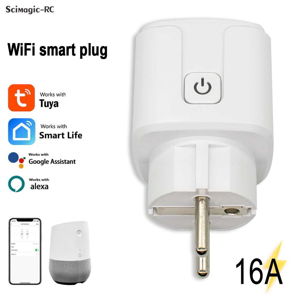 Wifi Smart Plug - Tuya Smart Plug WiFi Socket 16A
