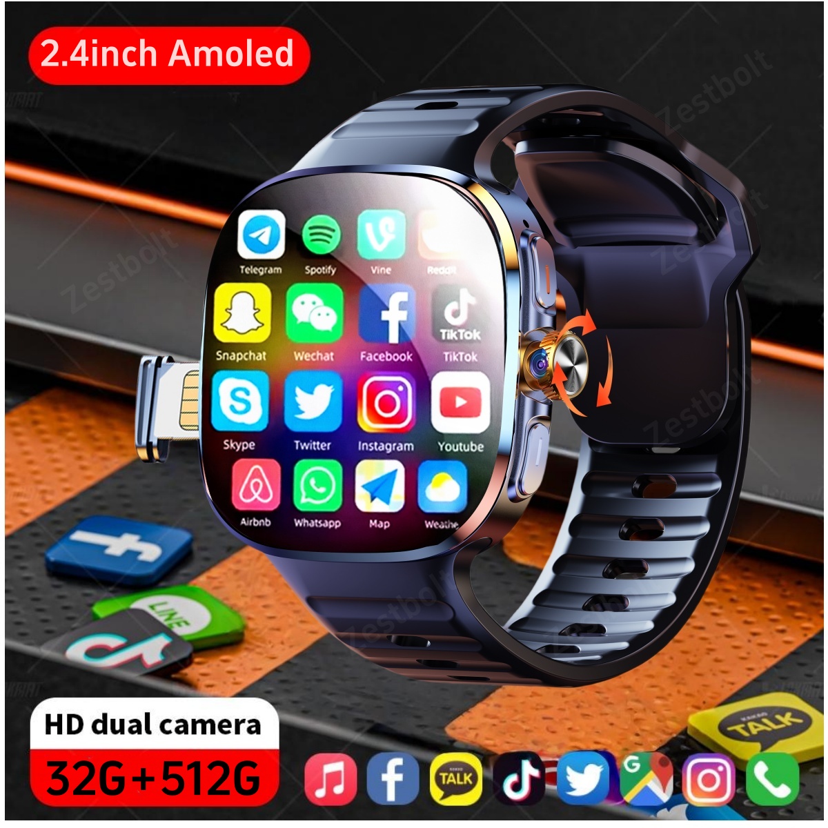 Smart Home Japan - M99 Smartwatch 2.4inch Larger Amoled Screen