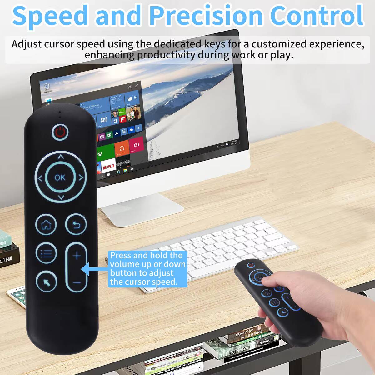 Smart Home Keyboard - Bluetooth 2.4G Dual Mode Mini Keyboard