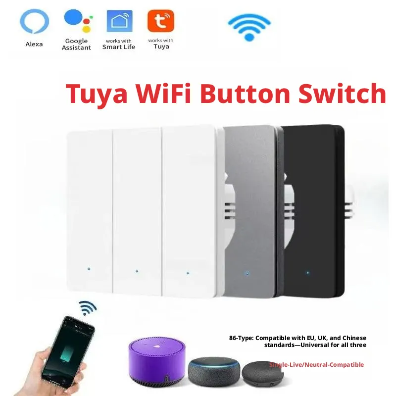 Smart Home Voice Control - Tuya Smart Home Wifi Smart Button