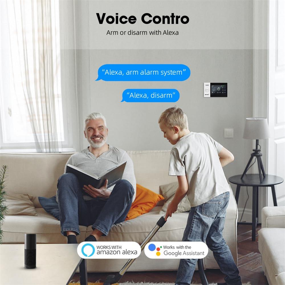 2.4G WIFI Smart GSM Alarm Syst - đánh giá và giá Smart Home Package