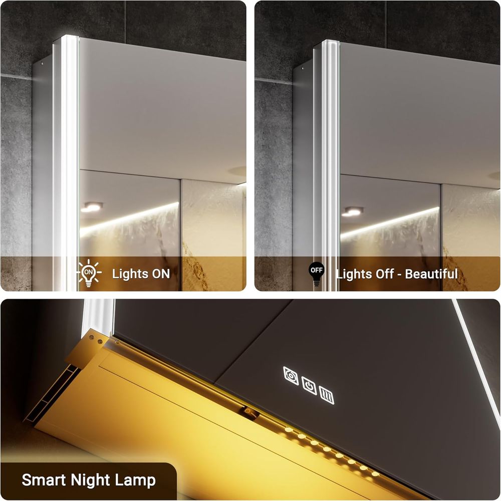 20x32 Lighted Medicine Cabinet - đánh giá và giá Smart Home Or Smart Home
