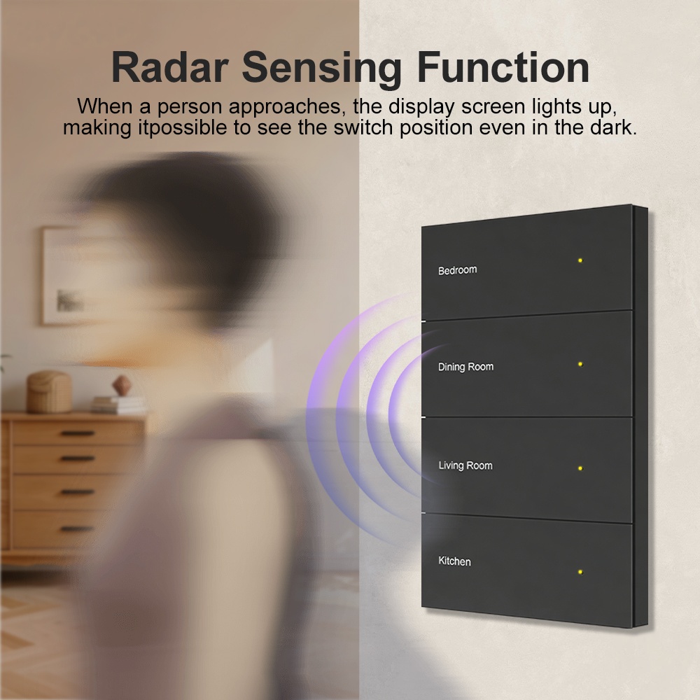 Manhot DIY Name Switch Zigbee  - đánh giá và giá Smart Home Voice Control