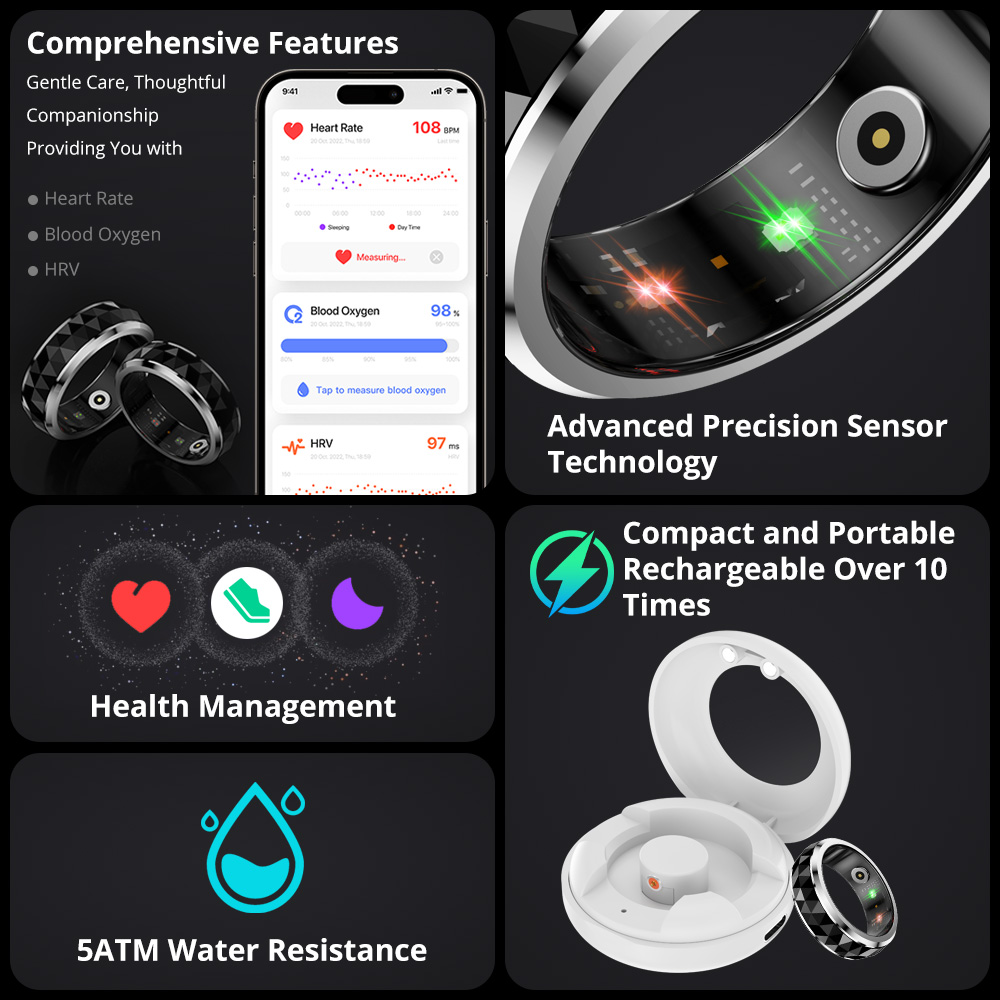 2024 COLMI R11 Smart Ring, Fid - đánh giá và giá Smart Home Trainer
