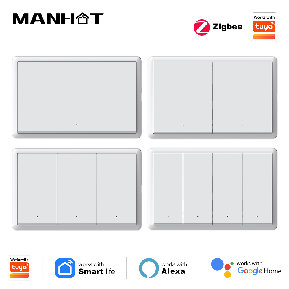 Manhot Smart zigbee Switch No  - đánh giá và giá Smart Home Alexa