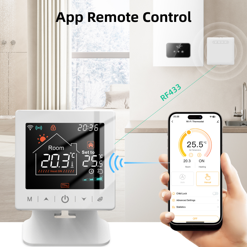 Smart home Wifi thermostat tuy - đánh giá và giá Smart Home Package