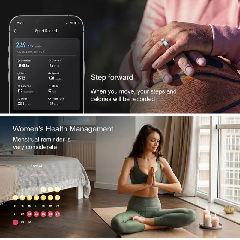 Smart Ring Men Women, Heart Ra - đánh giá và giá Smart Home Trainer