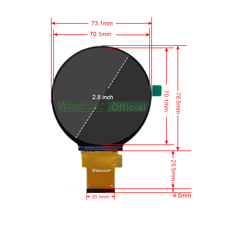 Wisecoco 2.8 Inch Round Displa - đánh giá và giá Smart Home Utilities