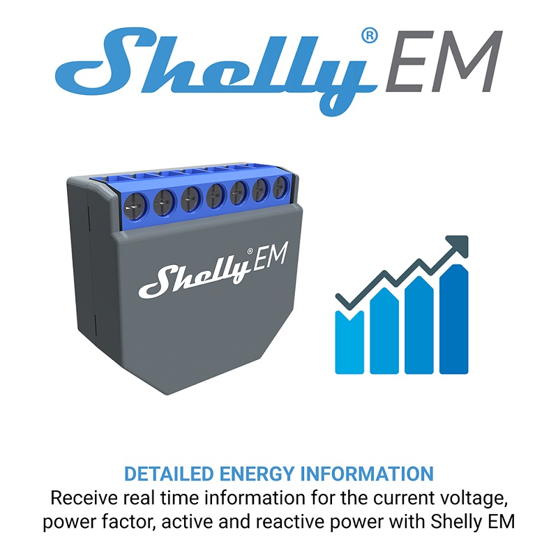 SHELLY EM Wifi Smart Life Cont - đánh giá và giá Smart Home Voice Control