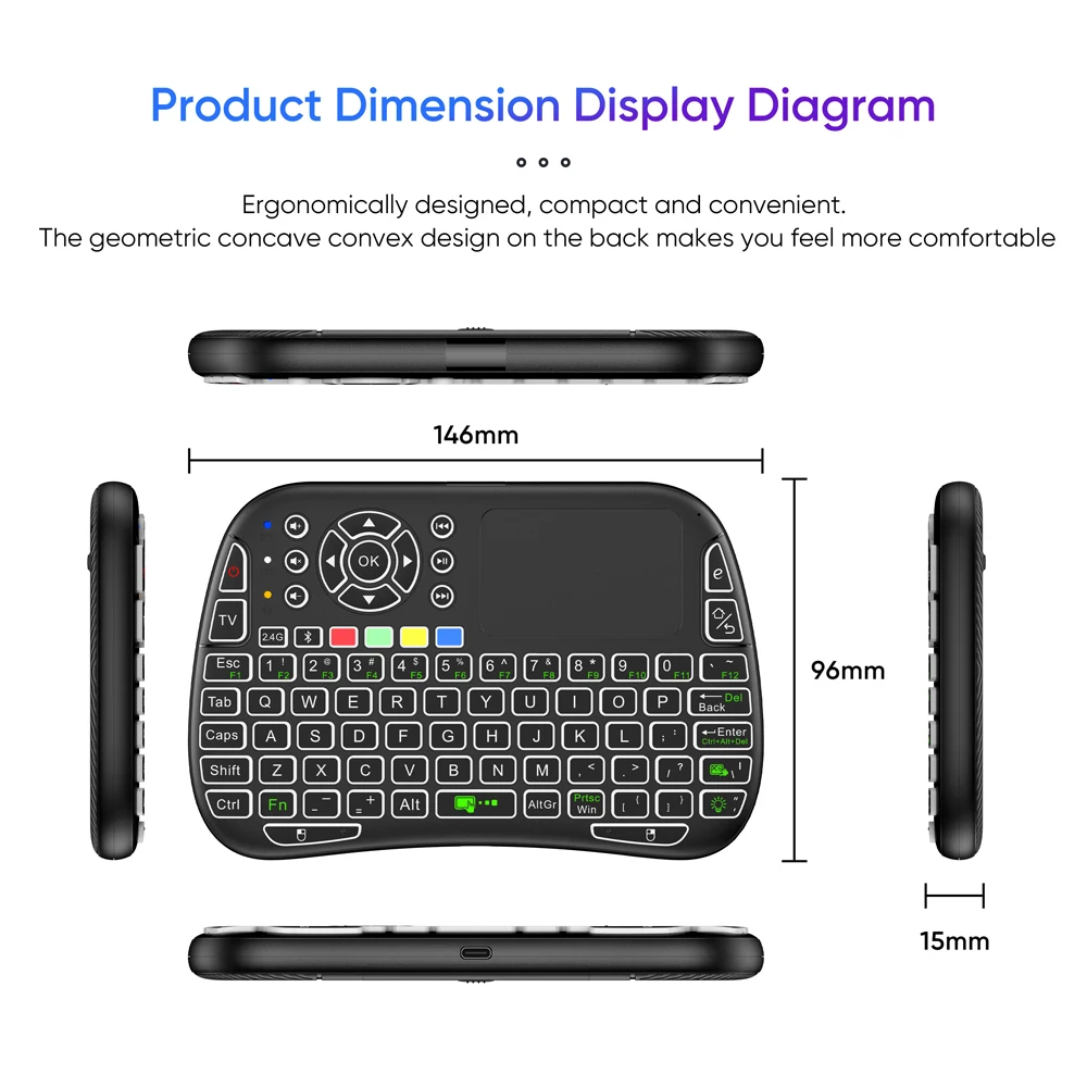 Mini Keyboard Gyroscope Dual M - đánh giá và giá Smart Home Keyboard