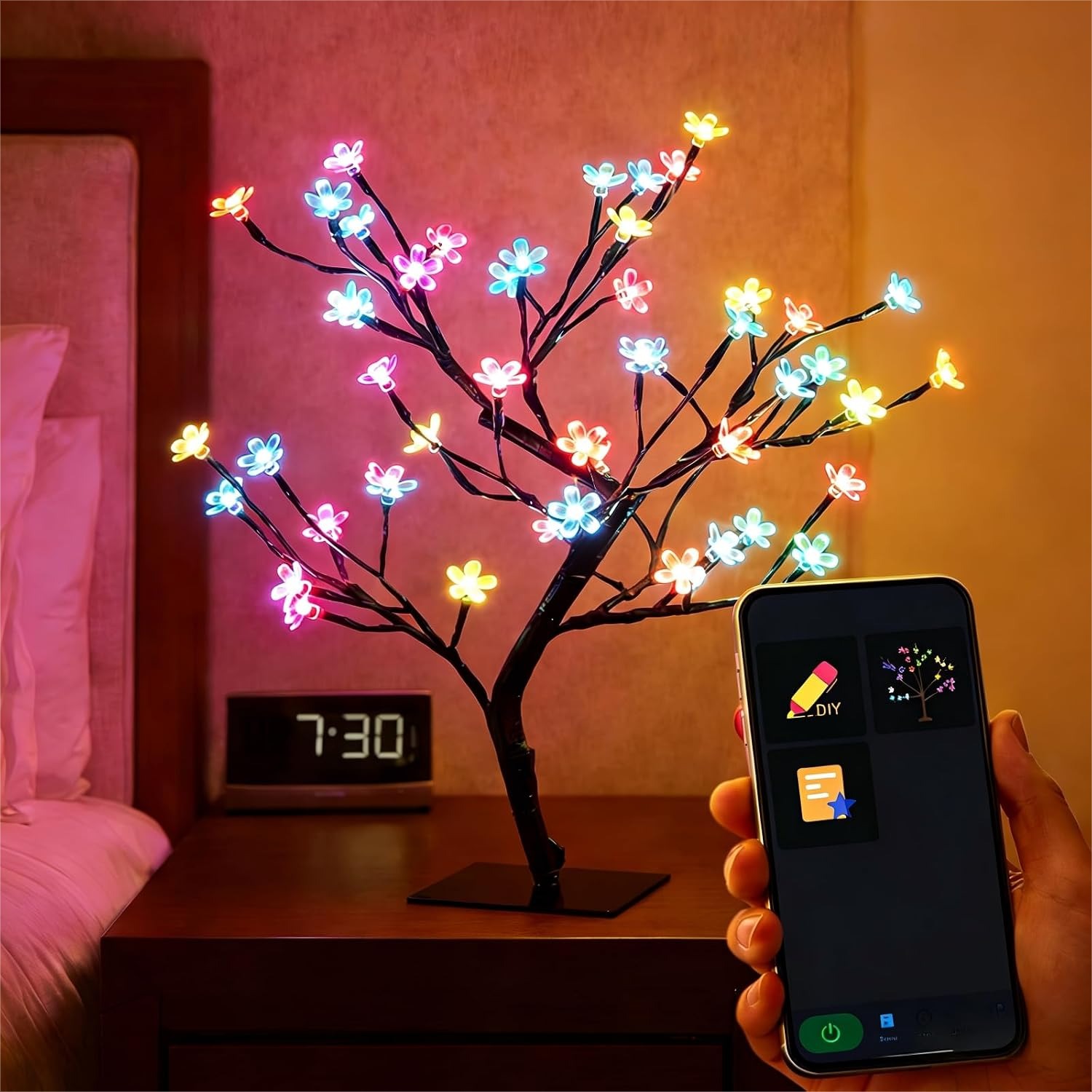 Smart USB Cherry Blossom Tree  - đánh giá và giá Smart Baby Night Light