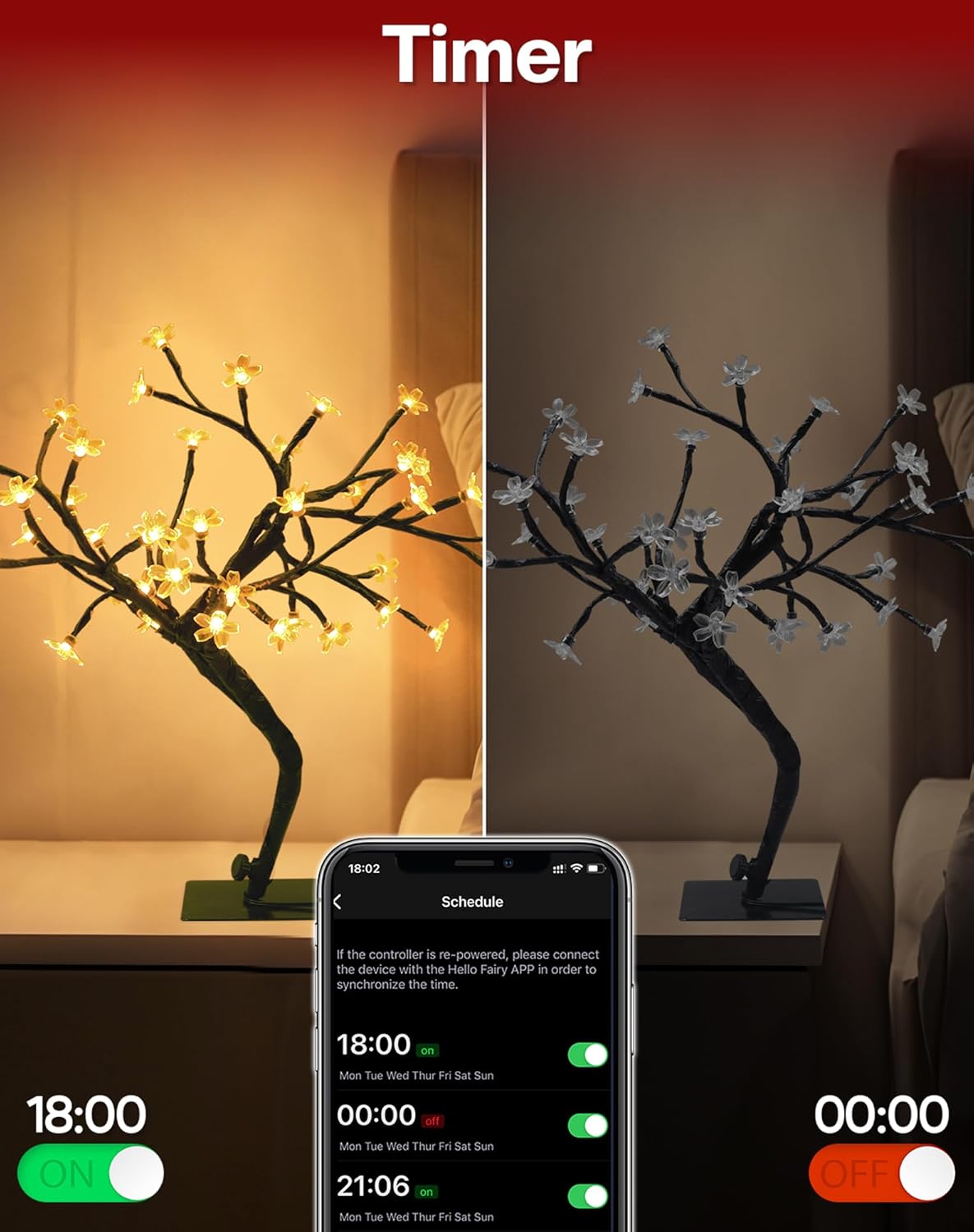 Smart USB Cherry Blossom Tree  - đánh giá và giá Smart Baby Night Light