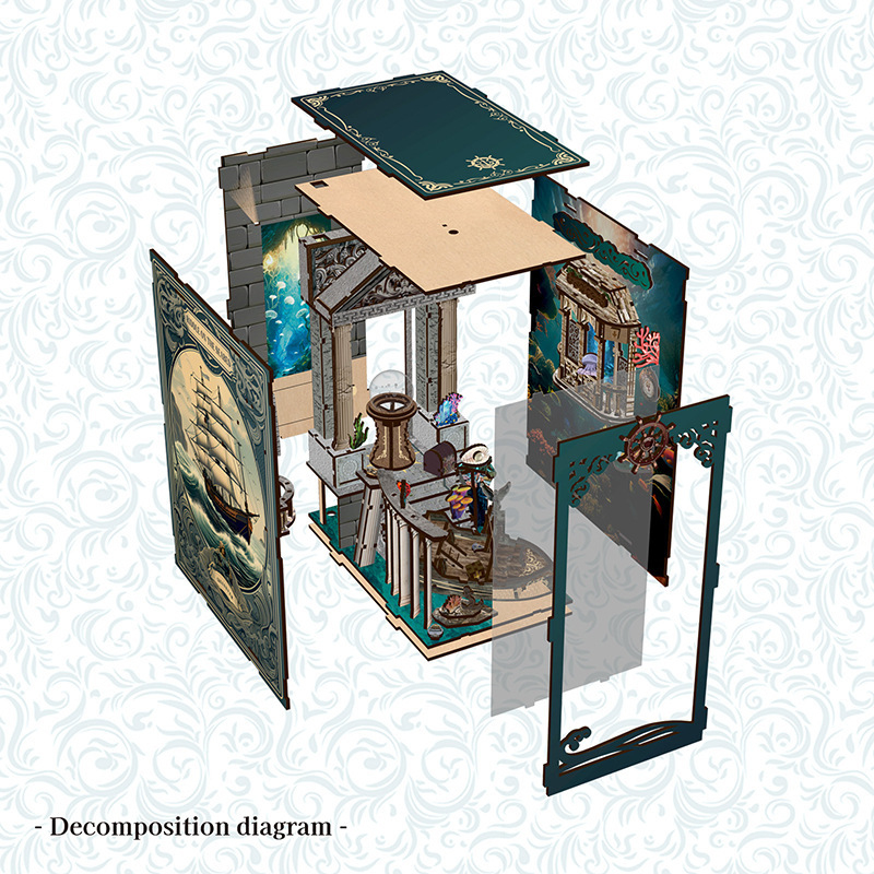 3D Wooden DIY Bookend Puzzle H - đánh giá và giá Smart Home Package