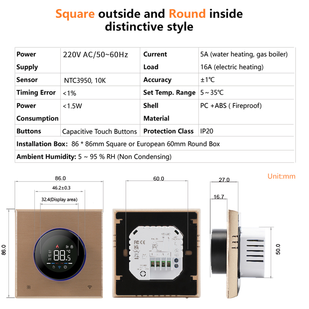 TUYA WiFi Smart Knob Thermosta - đánh giá và giá Smart Home Package
