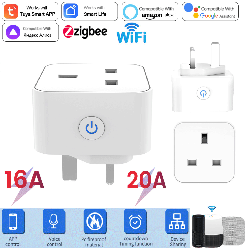 Tuya Smart Socket 16A/20A WiFi - đánh giá và giá Smart Home Or Smart Home