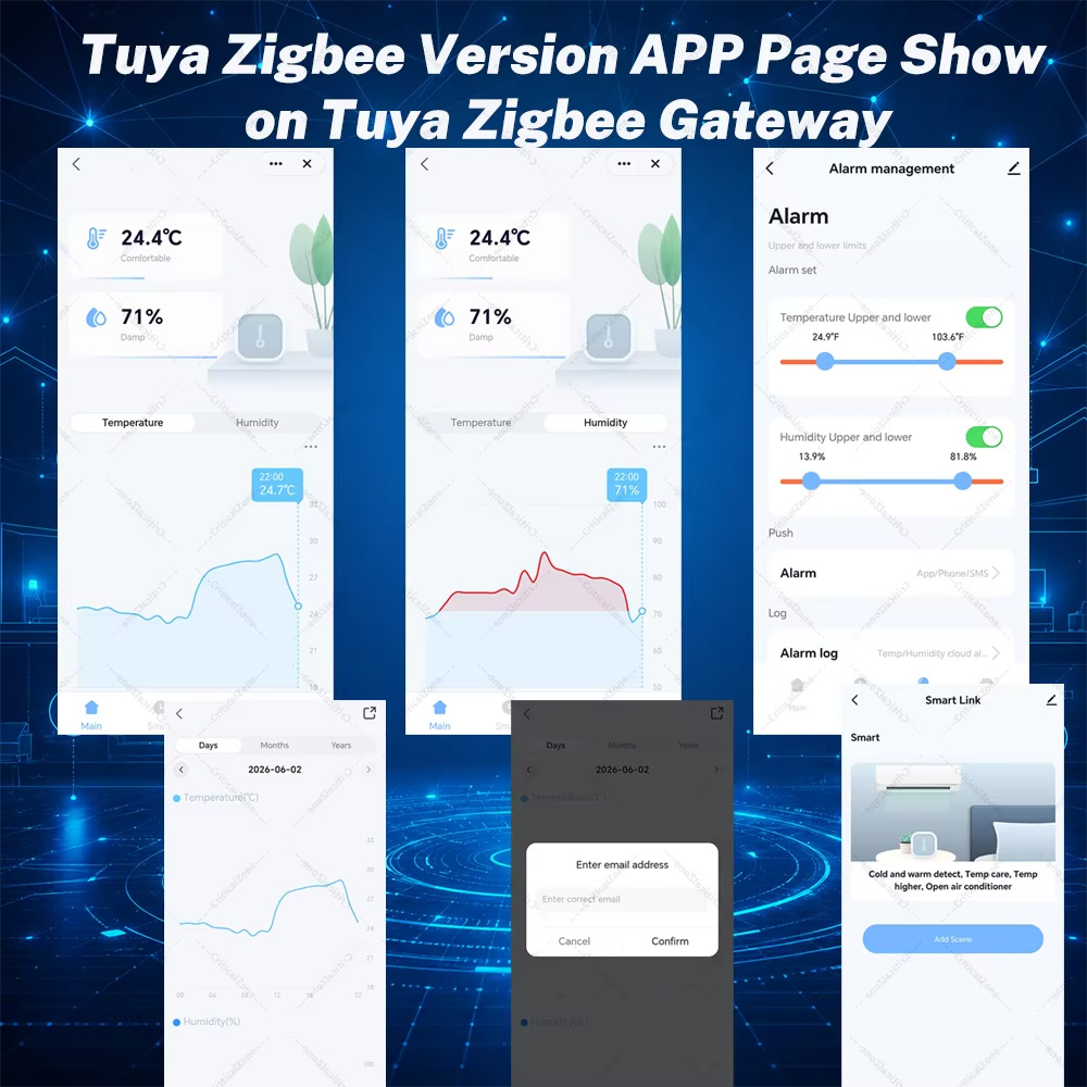 Zigbee Temperature Humidity Se - đánh giá và giá Smart Home Tablet