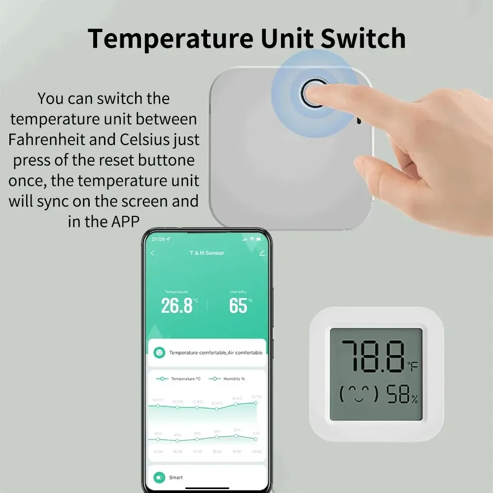 Zigbee 3.0 Temperature Humidit - đánh giá và giá Smart Home Tablet