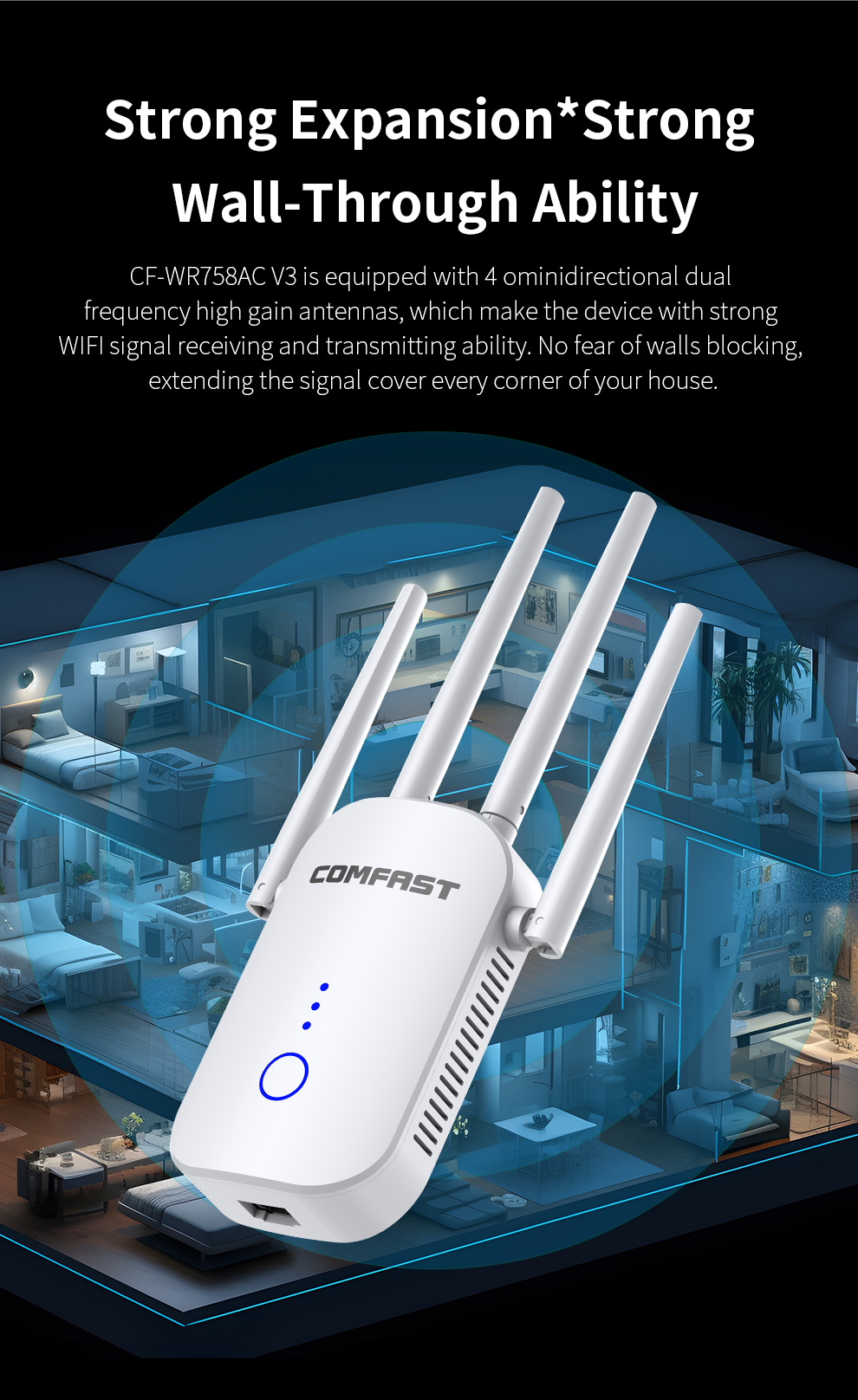 1200Mbps Dual Band 2.4G&5GHz W - đánh giá và giá Smart Home Router