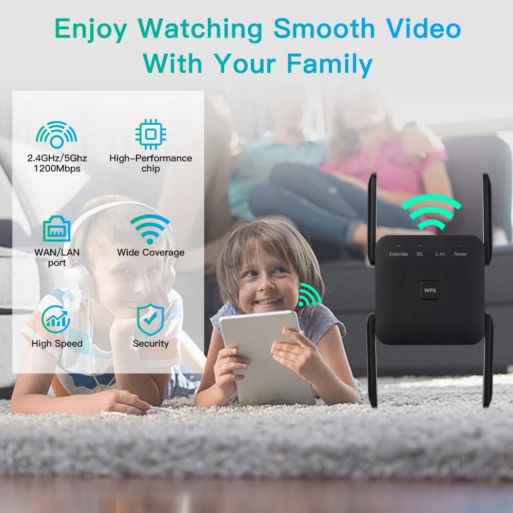 WiFi Repeater 1200Mbps 2.4GHz/ - đánh giá và giá Wifi Smart Plug