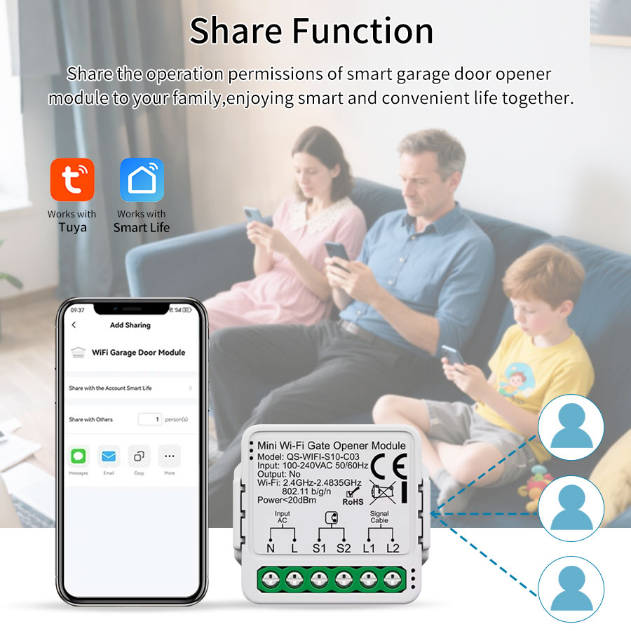 Tuya Smart WiFi or Zigbee Gara - đánh giá và giá Smart Home Or Smart Home