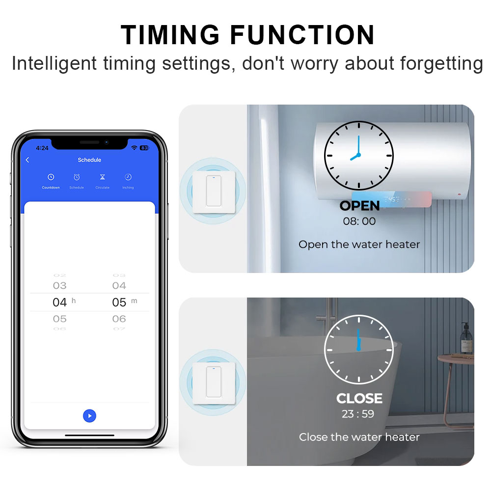 Smart Water Heater Switch/WiFi - đánh giá và giá Smart Home Alexa