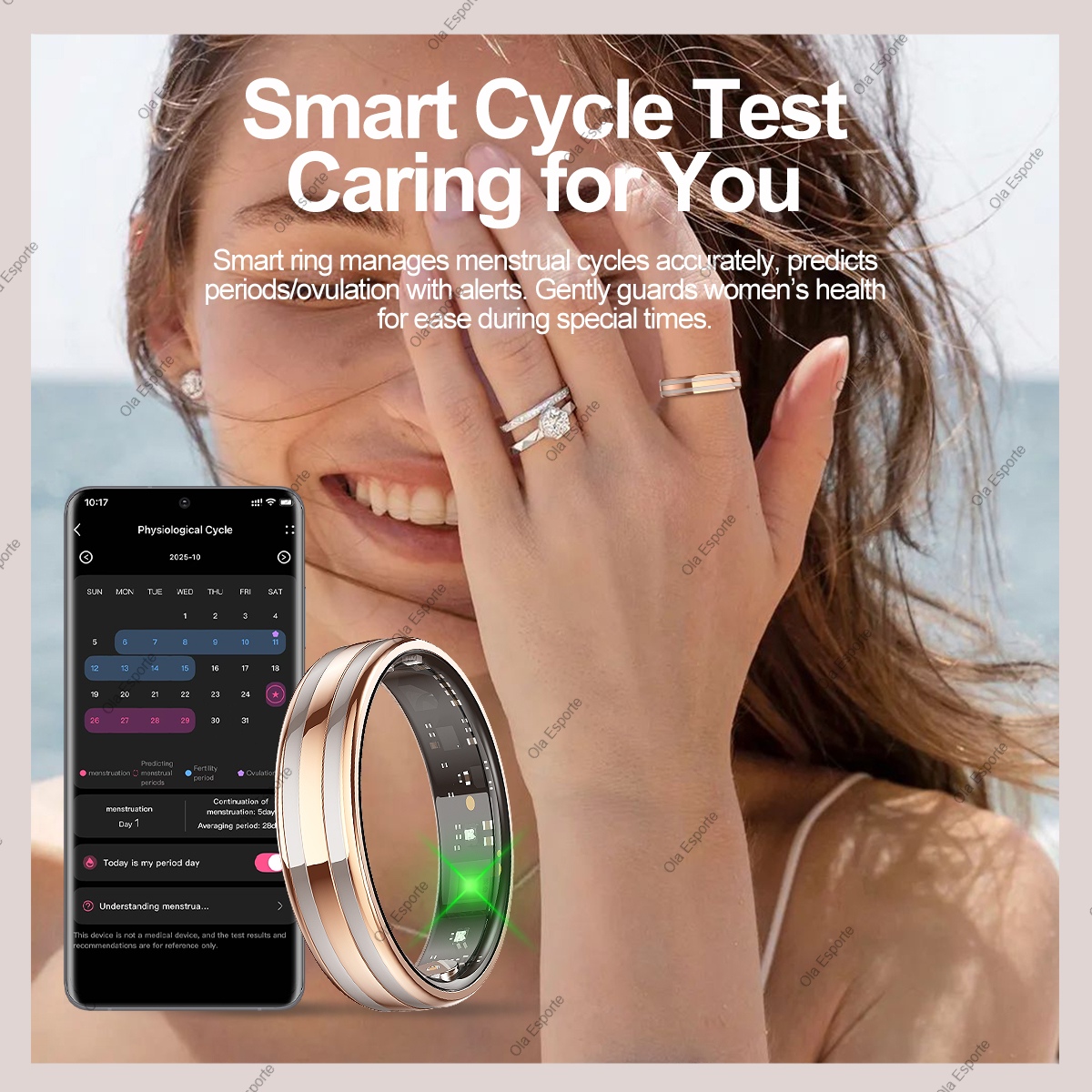 New Smart Ring Female Health T - đánh giá và giá Smart Home Trainer