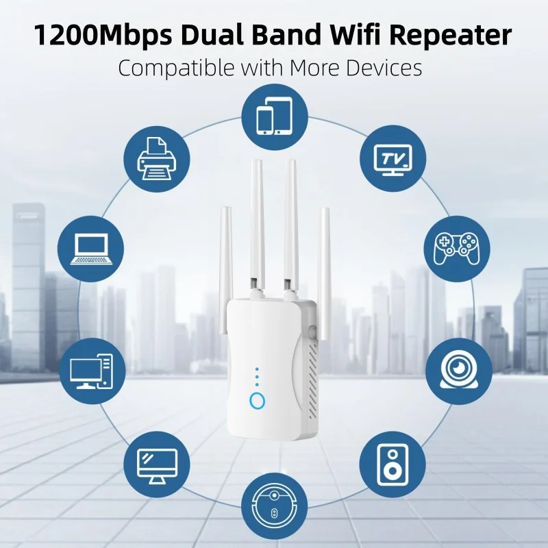 1200Mbps Dual Band WiFi Repeat - đánh giá và giá Smart Home Router