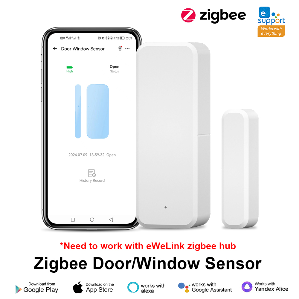 ZigBee Door Window Sensor eWeL - đánh giá và giá Smart Home Tablet