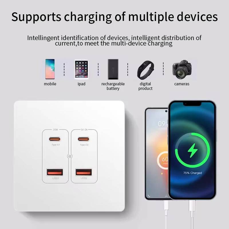 Herepow Wall Power Socket With - đánh giá và giá Smart Home Or Smart Home