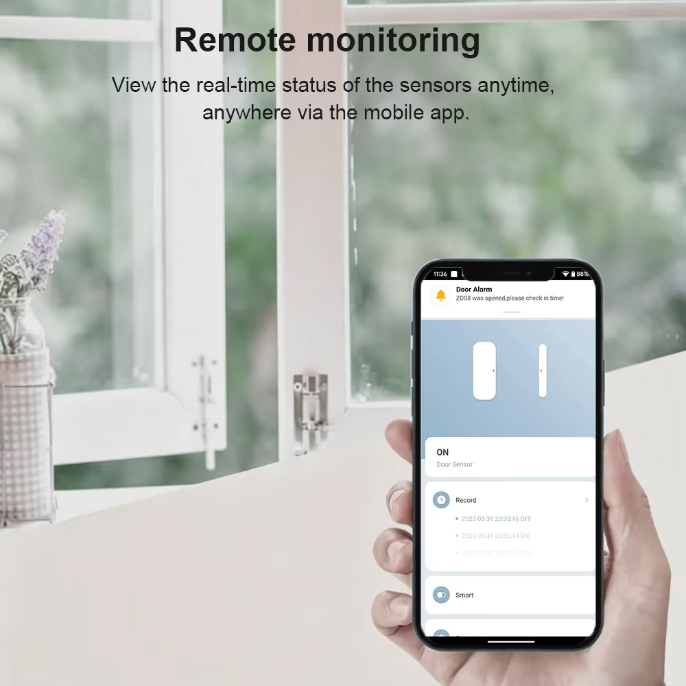 Zigbee 3.0 Door Window Sensor  - đánh giá và giá Smart Home Tablet