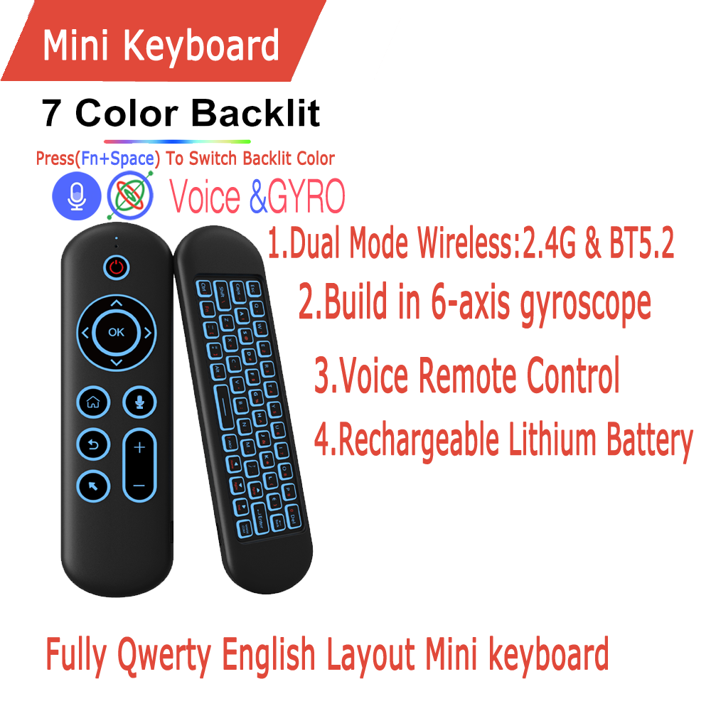 Remote Control Air Mouse Voice - đánh giá và giá Smart Home Keyboard
