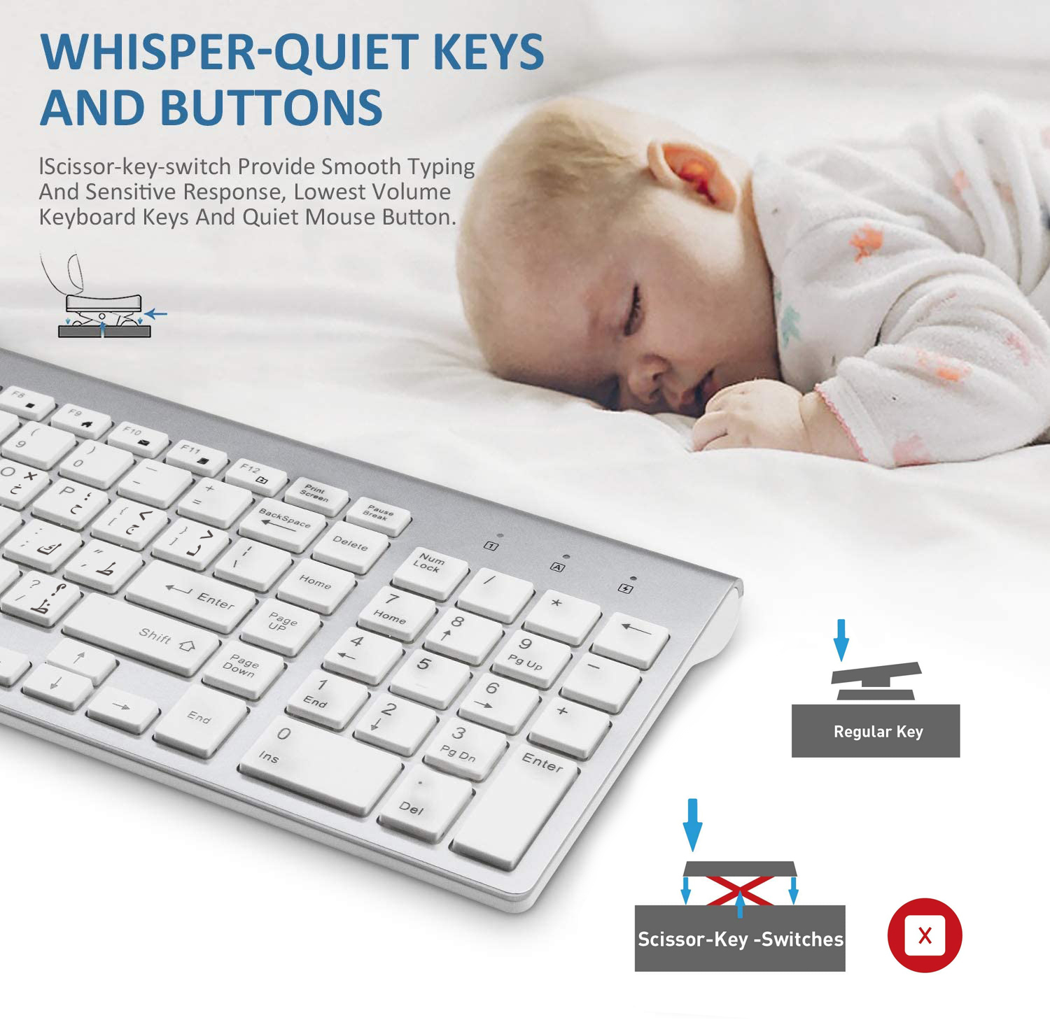 Tiếng Ả Rập Nhân Vật 2.4G Slim - đánh giá và giá Smart Home Keyboard