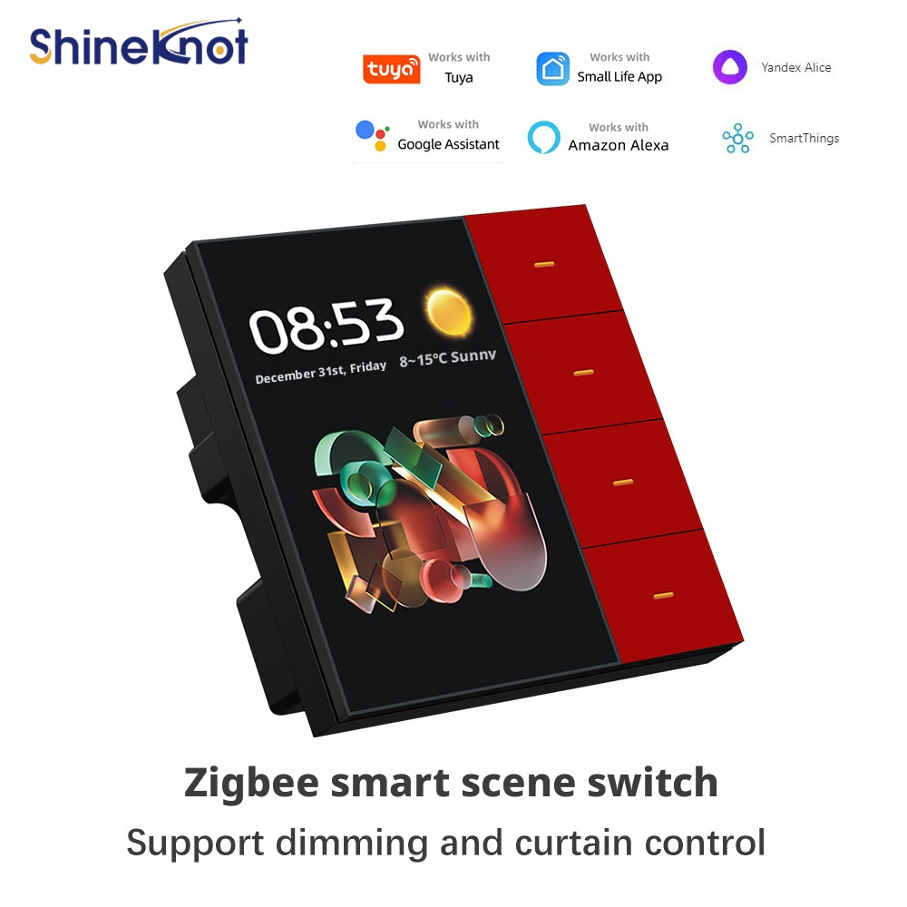 Shineknot tuya 3.5-Inch Screen - đánh giá và giá Smart Home Zigbee