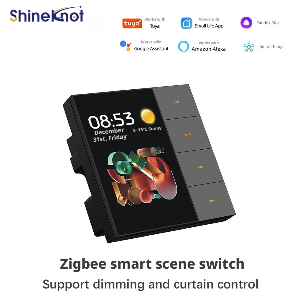 Shineknot tuya 3.5-Inch Screen - đánh giá và giá Smart Home Zigbee