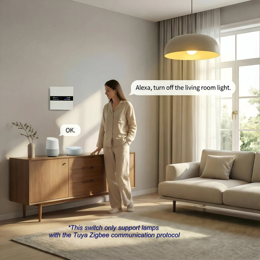 M8 Pro Zigbee Smart Switch Pan - đánh giá và giá Smart Home Voice Control