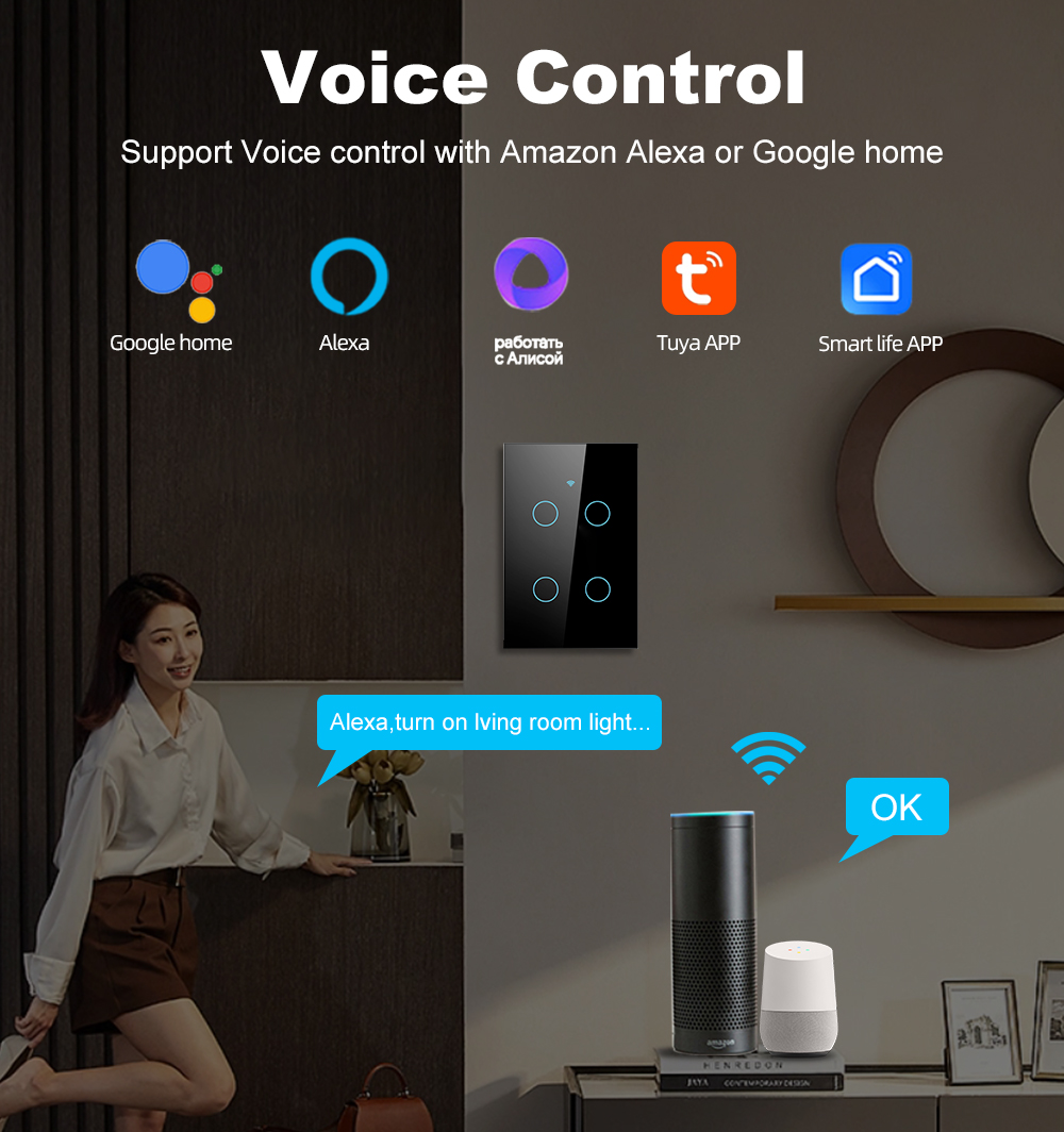 Smart Life Wifi+Bluetooth Touc - đánh giá và giá Smart Home Dashboard