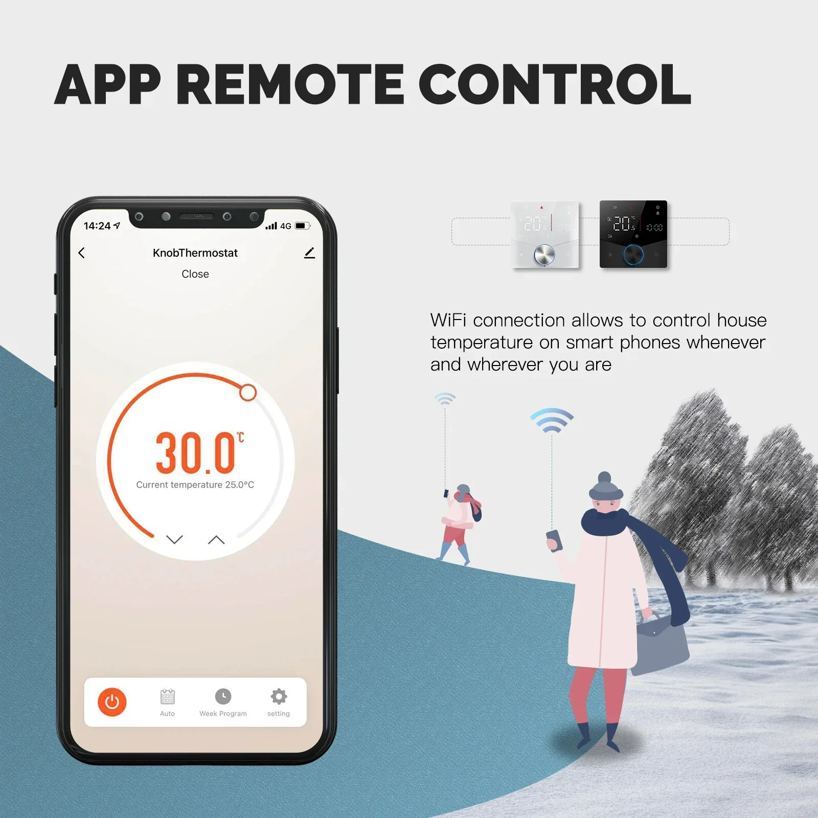 MOES Tuya WiFi Smart Knob Ther - đánh giá và giá Smart Home Package