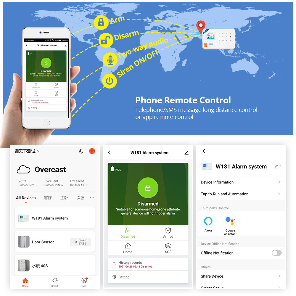 KERUI Security Alarm System Ki - đánh giá và giá Smart Home Package