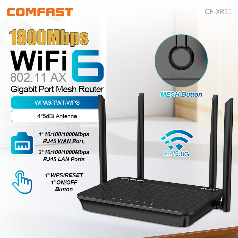Comfast WIFI6 1800/3000Mbps Wi - đánh giá và giá Smart Home Router