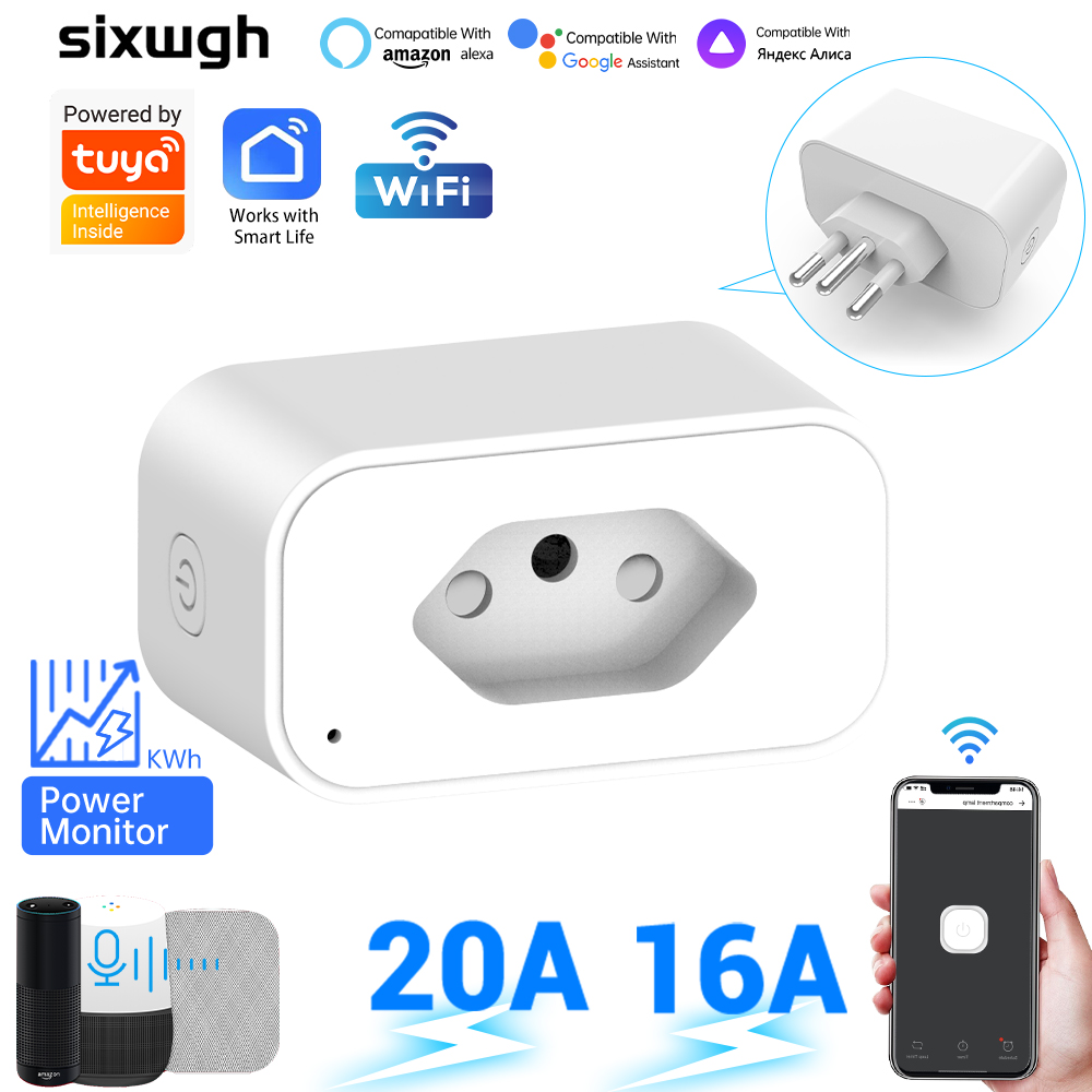 Tuya WiFi Smart Socket Brazil  - đánh giá và giá Wifi Smart Plug