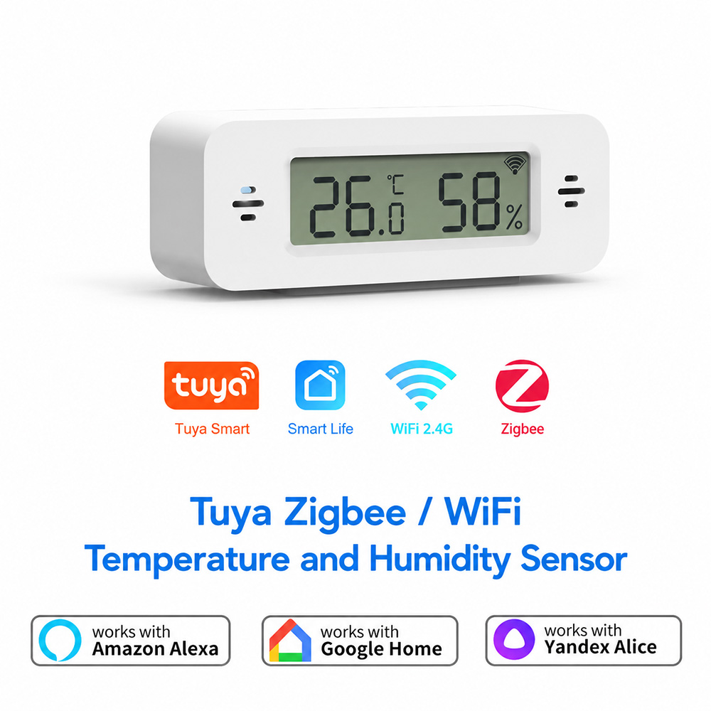 Tuya Zigbee WiFi Mini Temp & H - đánh giá và giá Smart Home Tablet