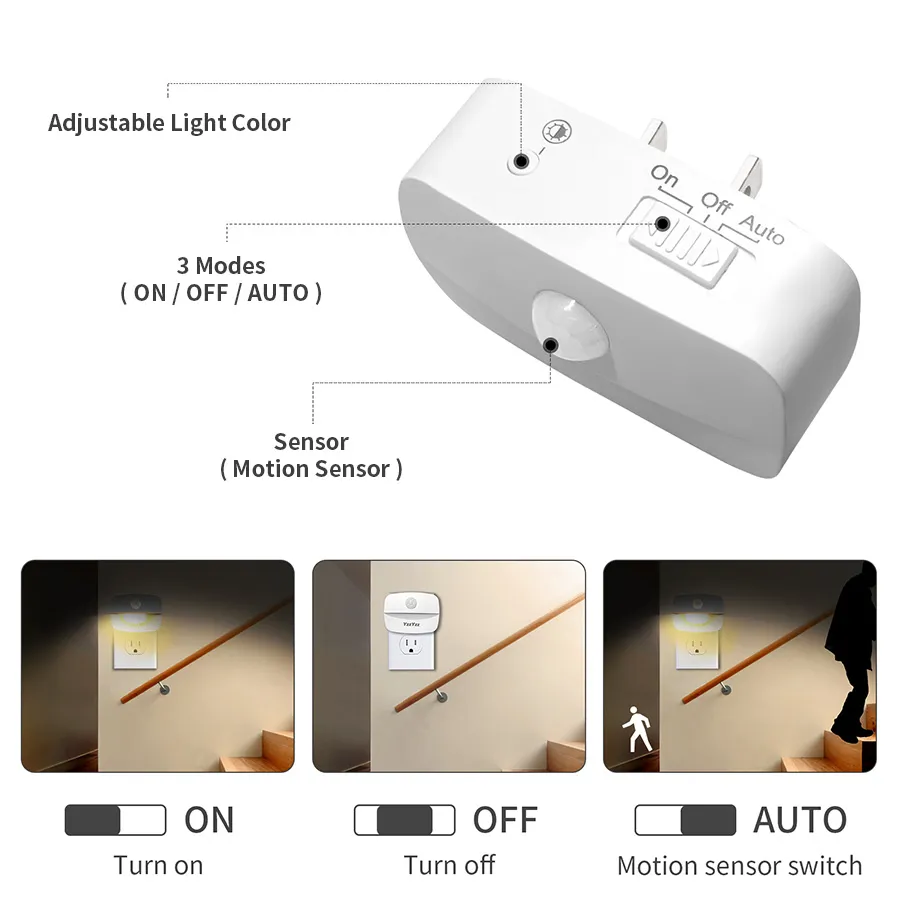 LED Night Light Motion Sensor  - đánh giá và giá Smart Baby Night Light